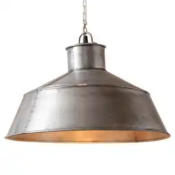 Walmart Irvins Country Tinware Irvin's Country Tinware Springhouse Kitchen Pendant in Brushed Tin offer