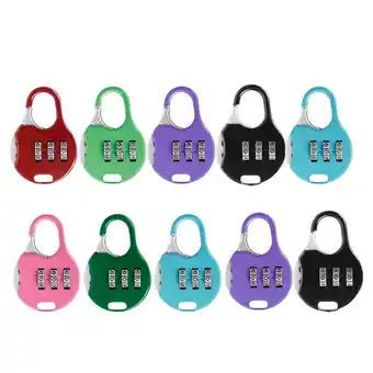 Walmart 10pcs Colorful Password Padlock Security Combination Lock Coded Lock Metal Padlock offer