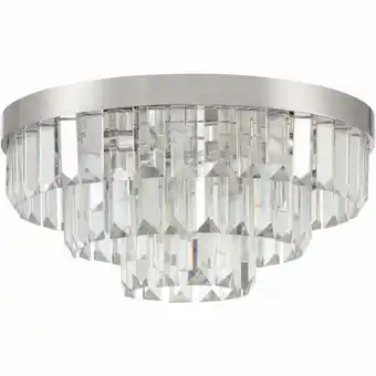 Walmart Crystorama Lighting - Hayes - 8 Light Flush Mount-8 Inches Tall and 18 Inches offer