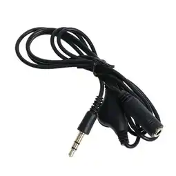 Walmart Auxiliary Audio Stereo Cable 3.5mm Cord Extension Headphone Inline Volume Control Black offer