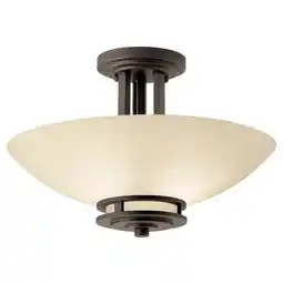 Walmart Kichler Lighting - Two Light Semi Flush Mount - Semi Flush Light - Hendrik - 2 offer