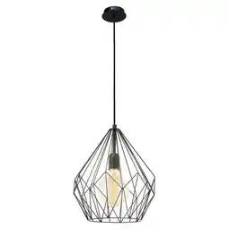 Walmart 49257A-Eglo Lighting-Carlton - One Light Geometric Pendant -Traditional Installation offer