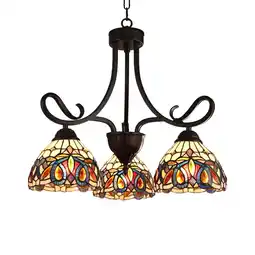 Walmart CHLOE Lighting SERENITY Victorian Tiffany-style Dark Bronze 3 Light Mini Chandelier 22 Wide offer