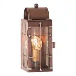 Walmart Irvins Country Tinware Cape Cod Accent Wall Lantern in Antique Copper 11 inches offer