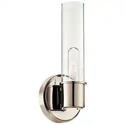 Walmart Kichler Lighting - Aviv - 1 Light Wall Sconce In Modern Style-13 Inches Tall and offer