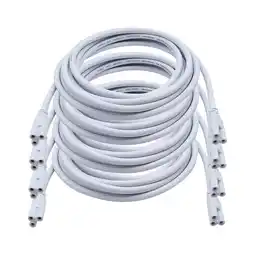 Walmart TOXMENT 4pcs LED Tube Connector Double Male Extension Cord for Fluorescent Light Socket offer