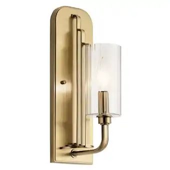 Walmart Kichler Lighting - One Light Wall Sconce - Wall Bracket - Kimrose - 1 Light Wall offer