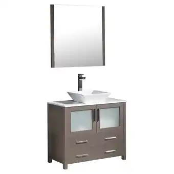 Walmart Fresca FVN6236-VSL Torino 36 Free Standing Single Vanity Set offer