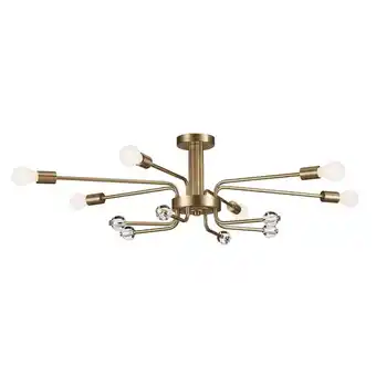 Walmart Kichler Lighting - Ocala - 6 Light Flush Mount-12.5 Inches Tall and 24.25 Inches offer