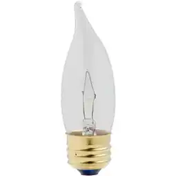 Walmart 70834 2 Pack, 25 Watts CA11 Chandelier Flame Bent Tip Bulb - Pack Of 10 offer