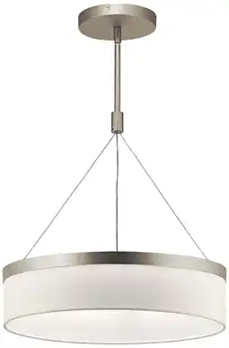 Walmart Kichler Lighting - LED Pendant - Pendant - Mercel - Pendant 3 Light White Linen offer