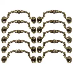 Walmart 10pcs Antique Drawer Cabinet Knobs Pull Wardrobe Door Vintage Style Handle Pulls offer