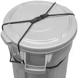 Walmart Trash Can Lock for Animals/Raccoons, Bungee Cord Heavy Duty Large Outdoor Garbage Lid Lock - Black offer