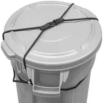 Walmart Trash Can Lock for Animals/Raccoons, Bungee Cord Heavy Duty Large Outdoor Garbage Lid Lock - Black offer