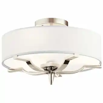 Walmart Kichler Lighting - Three Light Flush Mount - Flush Mount Light - Kinsey - 3 offer