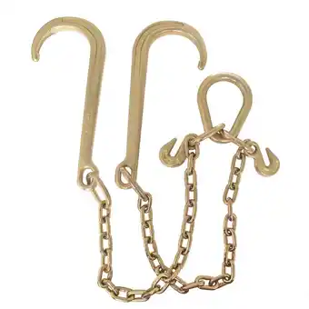 Walmart Tow Chain J-hooks V-chain Flatbed Truck Rollback Wrecker Carrier 5/16 X 2' G70 offer