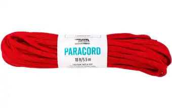 Walmart Leisure Arts Paracord 18ft Red offer