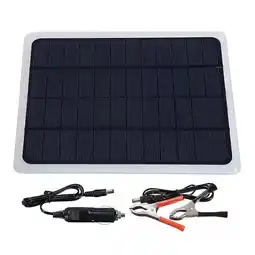 Walmart 20W Solar Panel 12V Trickle Charger Maintainer Boat Car Rv Battery Charger Kit offer