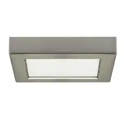 Walmart Satco 29325 - 10.5W/LED/5.5''FLUSH/27K/SQ/BN S29325 Indoor Ceiling LED Fixture offer