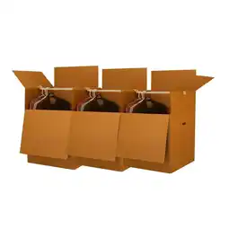 Walmart Uboxes Wardrobe Moving Boxes, 24x24x34in, 3 Pack, Tall Boxes offer