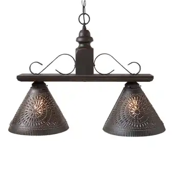 Walmart Irvins Country Tinware Wood Wellington Medium Island Light in Black offer