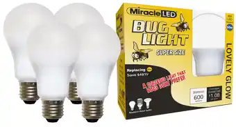 Walmart Miracle LED Lovely Glow Yellow LED outdoor Bug Lite Replace 60W 4-Pack offer