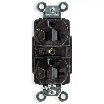 Walmart HUBBELL HBL5362 AC Receptacle NEMA 5-15/20 Female Duplex Industrial Grade Brown offer