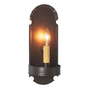 Walmart Irvins Country Tinware Foot Sconce in Kettle Black offer