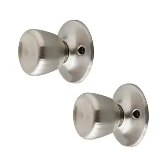 Walmart Design House 190579 Terrace Dummy Door Knob Satin Nickel 2-Pack offer