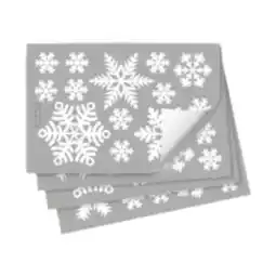 Walmart WLPZXP Christmas Snowflake Window Clings Glass Window Ornament White Snowflake Stickers offer