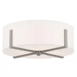 Walmart Kichler Lighting - Malen - 4 Light Flush Mount-8.25 Inches Tall and 20 Inches offer