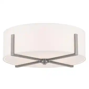 Walmart Kichler Lighting - Malen - 4 Light Flush Mount-8.25 Inches Tall and 20 Inches offer