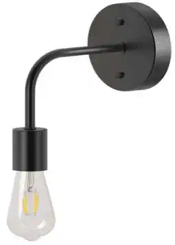 Walmart Better Homes & Gardens 1-Light Wall Sconce,Matte Black,Bulb Not Included offer