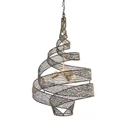 Walmart Varaluz Flow 3-Lt Twist Pendant - Matte Black/French Gold offer