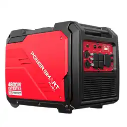 Walmart PowerSmart 4800W Portable Inverter Gas Generator with Manual Start for Home Emergencies with Wheel offer