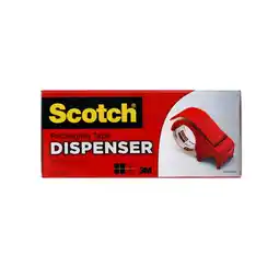 Walmart Scotch Packaging Tape Hand Dispenser, Red, Holds 3 Core, 1 Dispenser offer