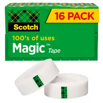 Walmart Scotch Magic Tape, Invisible, 16 Tape Rolls offer