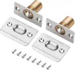 Walmart 2Pack Closet Door Ball Catch Hardware Adjustable with Strike Plate Catch offer