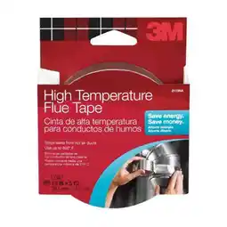 Walmart 3M High-Temperature Flue Tape, 1 1/2 inch x 5 yard, Silver, 1 Roll offer