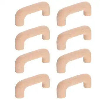 Walmart Wooden Handle 8 Pcs Kitchen Cabinet Handles Dresser Drawer Pulls Cabinets for Retro offer