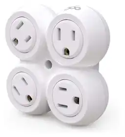 Walmart CintBllTer 36031 Revolve Basic 4 Rotating Adapter Multi-Outlet, White offer