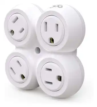 Walmart CintBllTer 36031 Revolve Basic 4 Rotating Adapter Multi-Outlet, White offer