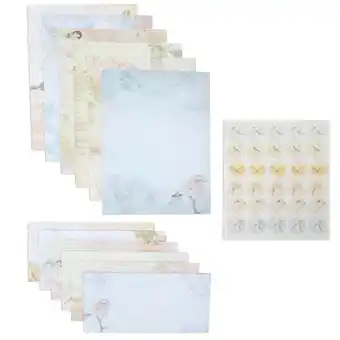 Walmart Vintage Floral Letter Writing Stationery Paper and Envelopes Set (60 Sheets) offer