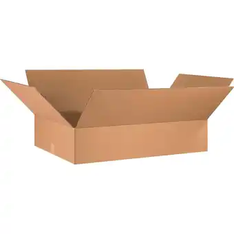 Walmart Box Partners Flat Corrugated Boxes 36 x 24 x 8 Kraft 10/Bundle 36248 offer