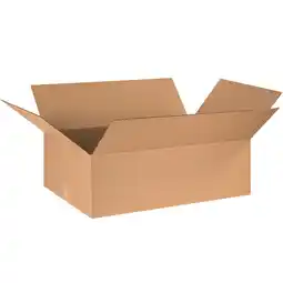 Walmart Box Partners Corrugated Boxes 30 x 20 x 10 Kraft 15/Bundle 302010 offer