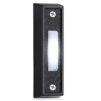 Walmart Lighted Doorbell Button Wired Door Bell Push Buttons Led Door Chime Wall Mounted offer