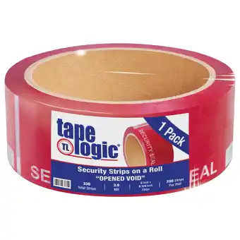 Walmart Tape Logic Security Strips on a Roll 3.9 Mil 2 x 5 3/4 Red 1/Case T90257RD1PK offer