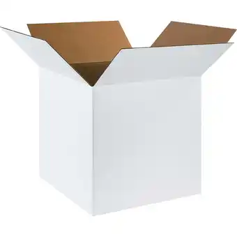 Walmart 24 x 24 x 24 Shipping Boxes 32 ECT White 10/Bundle (242424W) offer