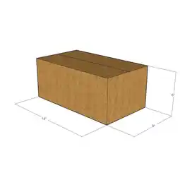 Walmart 100 New Corrugated Boxes - 14x8x6 - 32 ECT - LxWxH offer