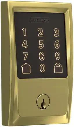 Walmart Schlage Be489wb-Cen Encode Wifi Enabled Electronic Keypad Deadbolt - Brass offer